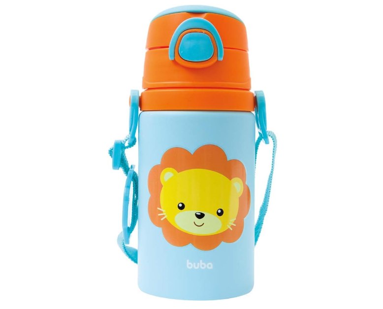 🫧Garrafinha De Aluminio Animal Fun Leão, Buba