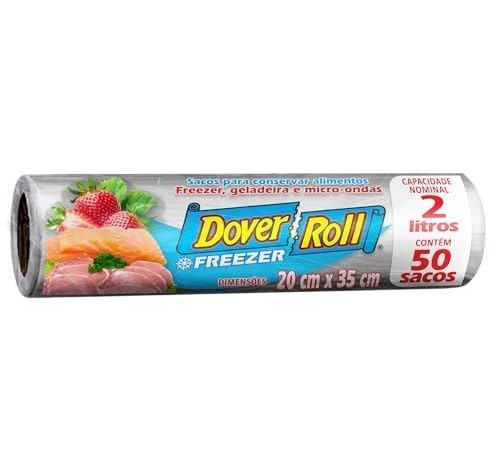 🛍️ Freezer-Roll Saco Para Alimentos 2 Litros Transparente Rolo Com 50 Sacos Cada