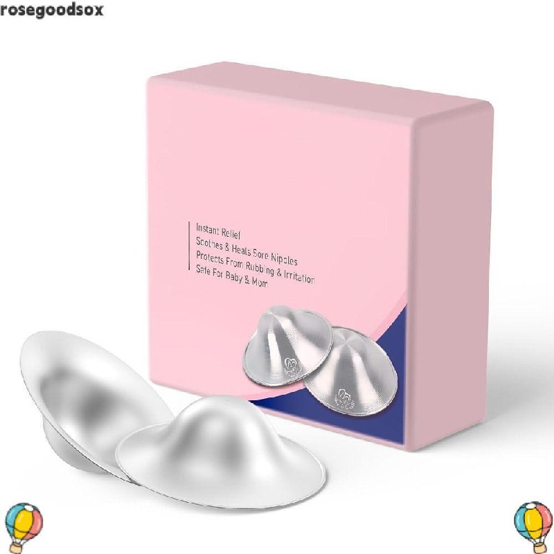 🛍️ Protetores De Mamilo ROSEGOODSOX , Itens Essenciais Para Amamentação Em Liga De Cura ,