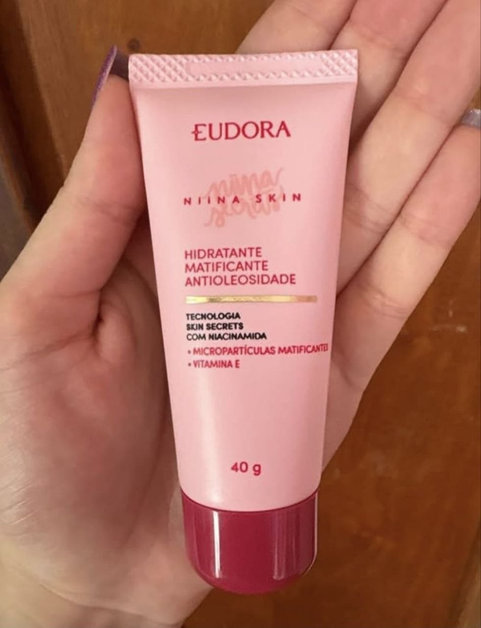 Eudora Niina Skin - Hidratante Matificante Antioleosidade Facial 40g