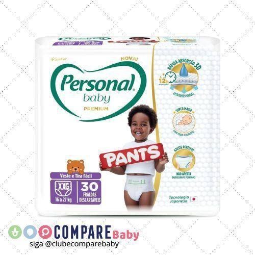 😍 Personal Fralda Descartável Infantil Pants Baby Premium XXG, 30 Unidades