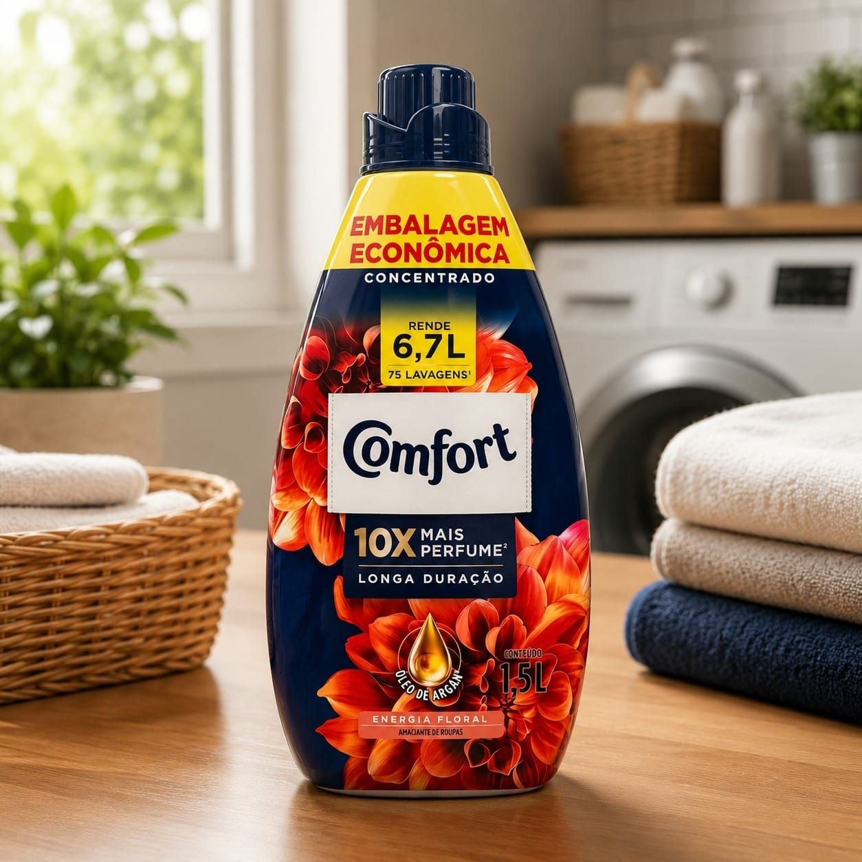 Comfort Amaciante Concentrado Energia Floral 1,5L