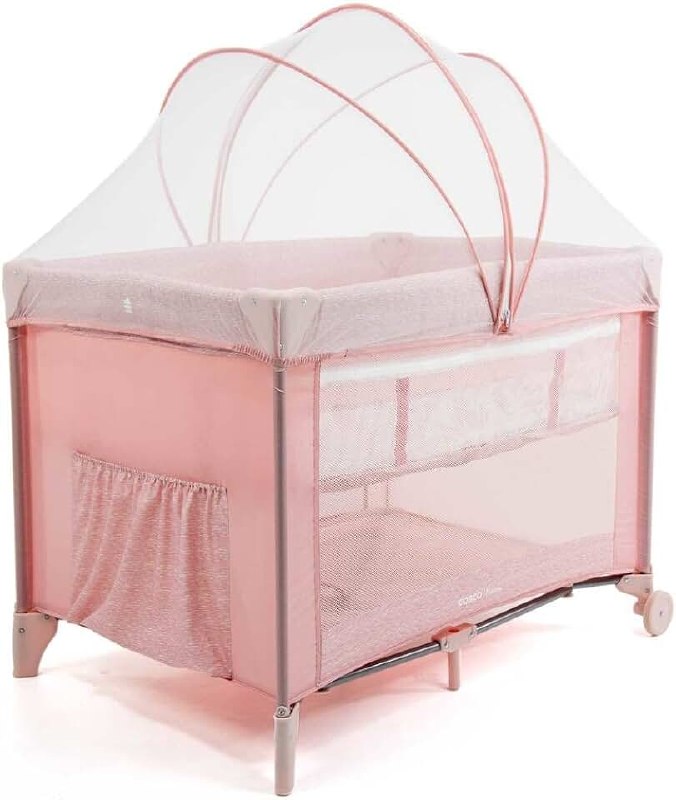 🛍️ Cosco Kids, Berço Nanny, 0 a 18kg, Rosa Rajado