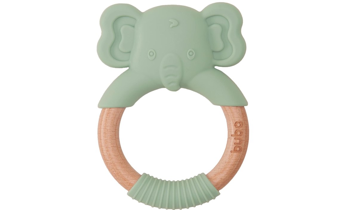 🫧 Buba Mordedor Elefante Em Silicone Verde
