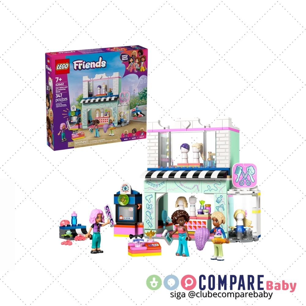 😍 LEGO Friends Salão de Cabeleireiro e Loja de Acessórios 42662 (347 Peças)