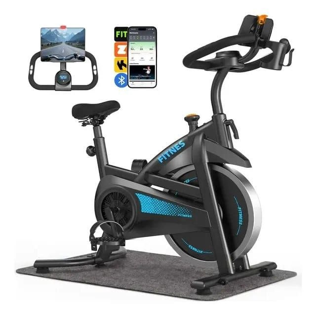 🛍️ Bicicleta Ergométrica Spinning Rmira Com Bluetooth, Inércia 12kg e Suporte 150kg