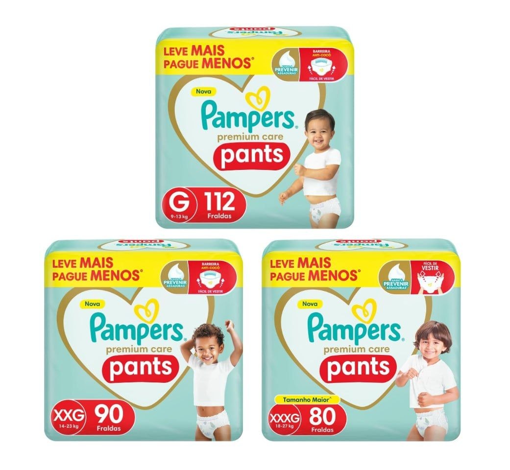 Fralda Pampers Premium Care Pants