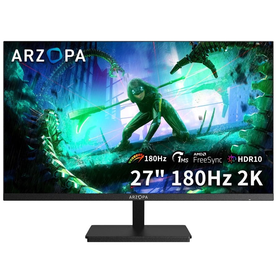 📺 Monitor Gamer ARZOPA M1RC, 27" 2K QHD 180Hz IPS, 1ms