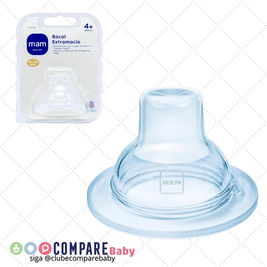 😍 MAM Baby 1 Bocal Extramacio Para Copos De Transição de Silicone SkinSoft para Crianças