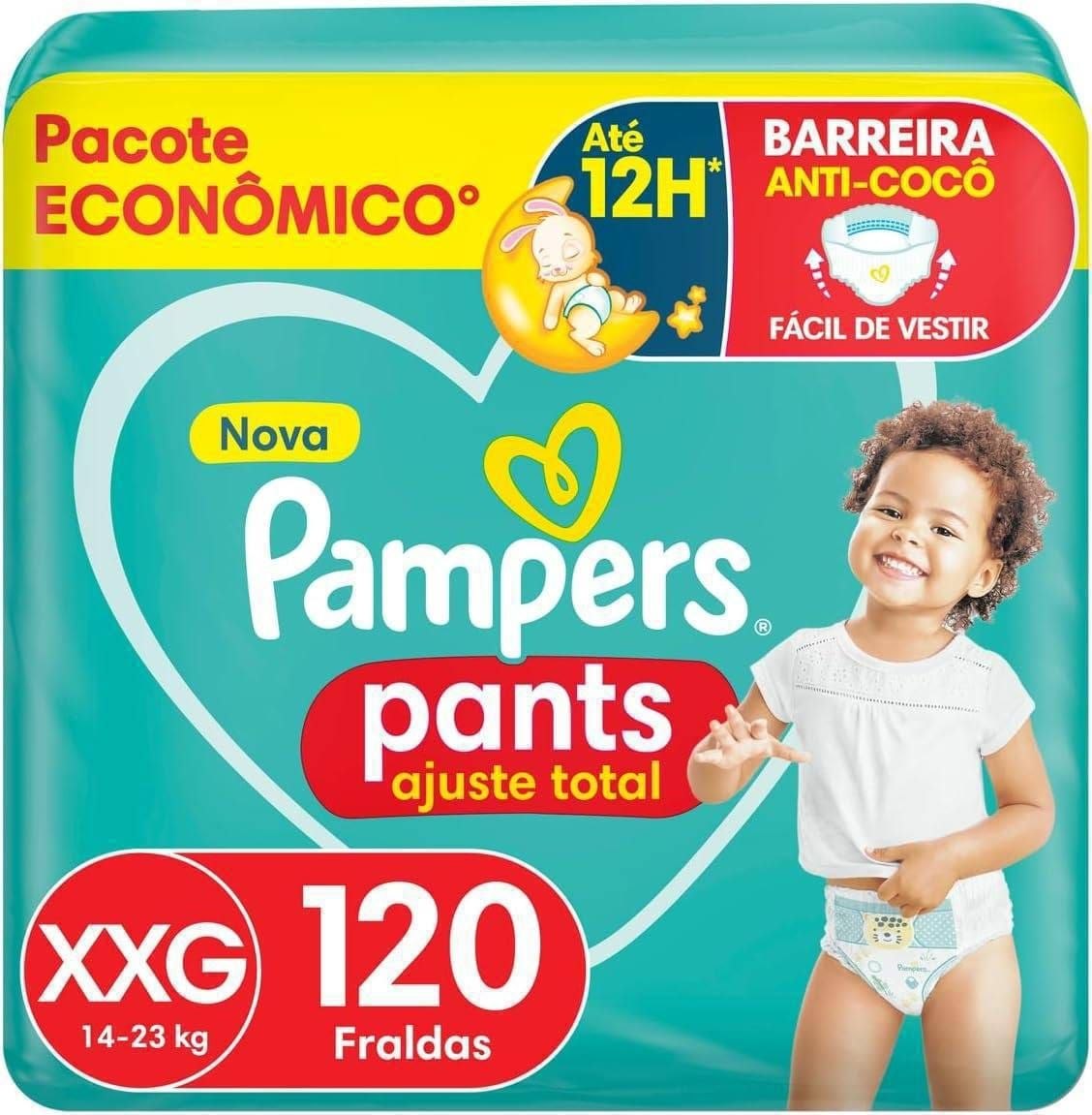 Fralda Pampers Ajuste Total XXG 120 unidades