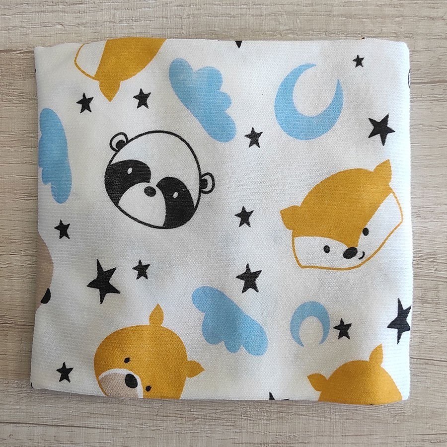 🛍️ Cueiro Manta Para Bebê Soninho Malha Canelada - 60cm x 80cm