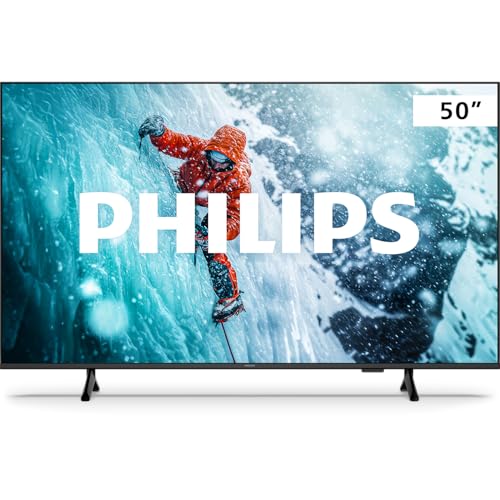 🛍️ PHILIPS Smart TV, 50" 4K, 50PUG7300, Comando de Voz, Bluetooth, HDR, Dolby Atmos, HDMI