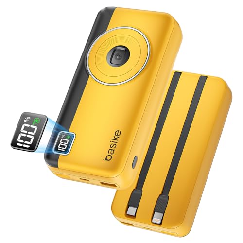 🛍️ Power Bank 20000mAh, Basike Carregador Portátil 2 Saídas USB-A(até 22.5W) + Tipo-C(até