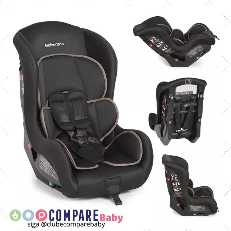 😍 Cadeira Maximus Preto 0 A 25kg Galzerano Liso