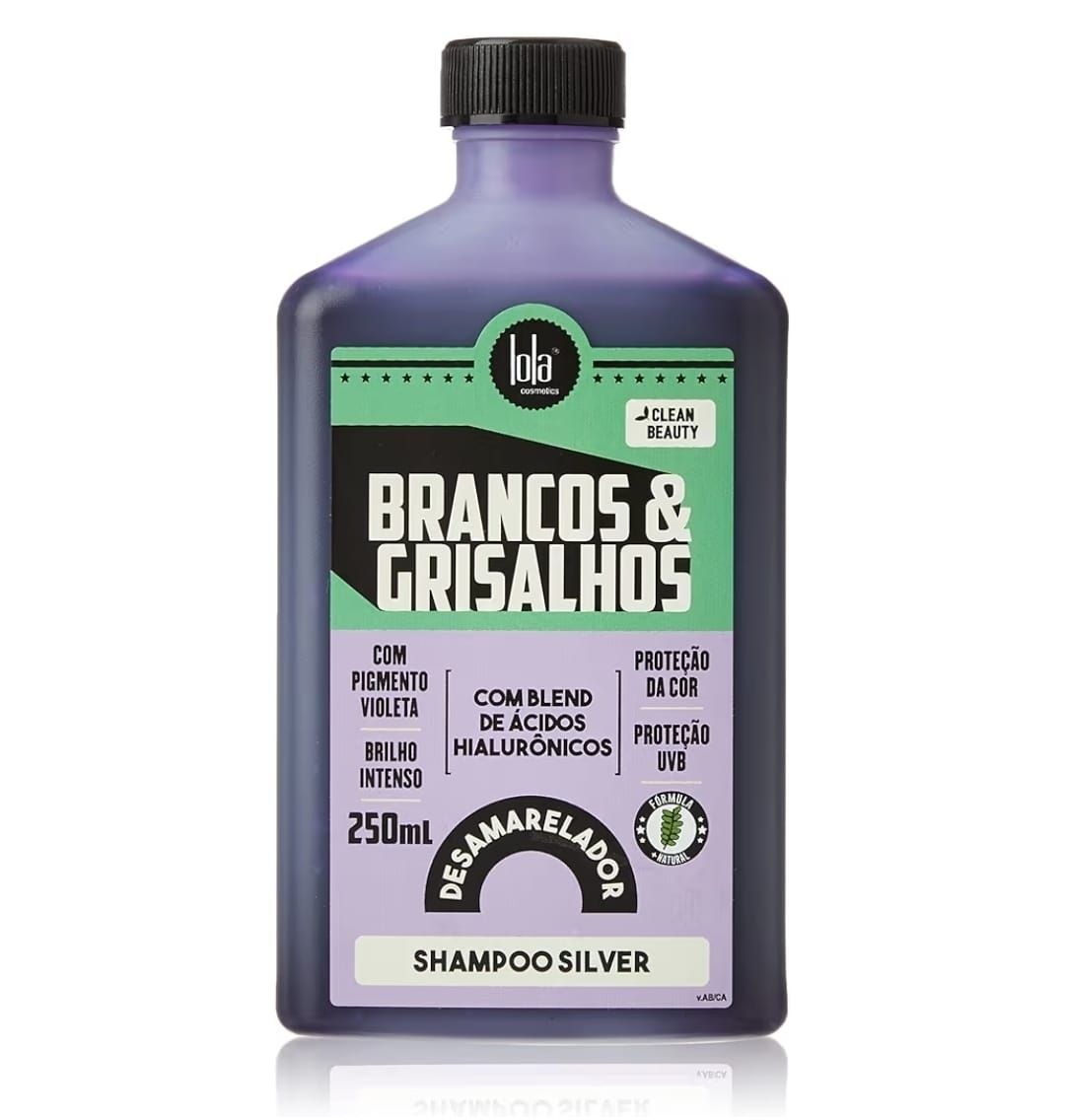 🛍️ Brancos e Grisalhos Shampoo Silver 250ml , Lola Cosmetics