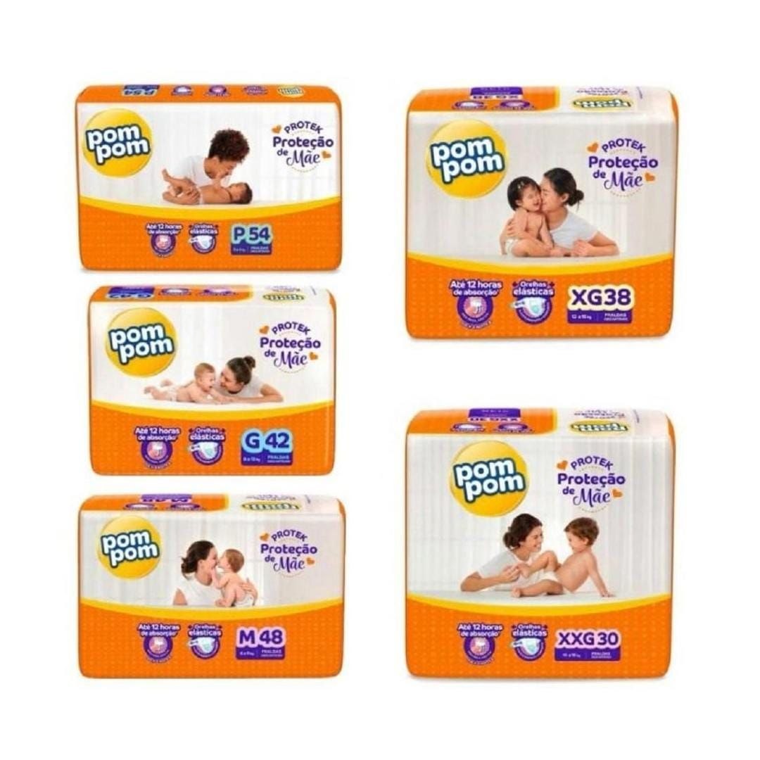 Fralda Pom Pom Protek Proteção de Mãe