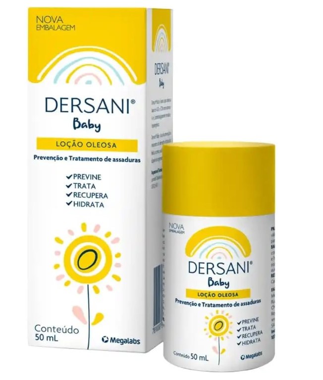 🫧 Loção Dersani Baby Prevenção E Tratamento De Assaduras 50ml