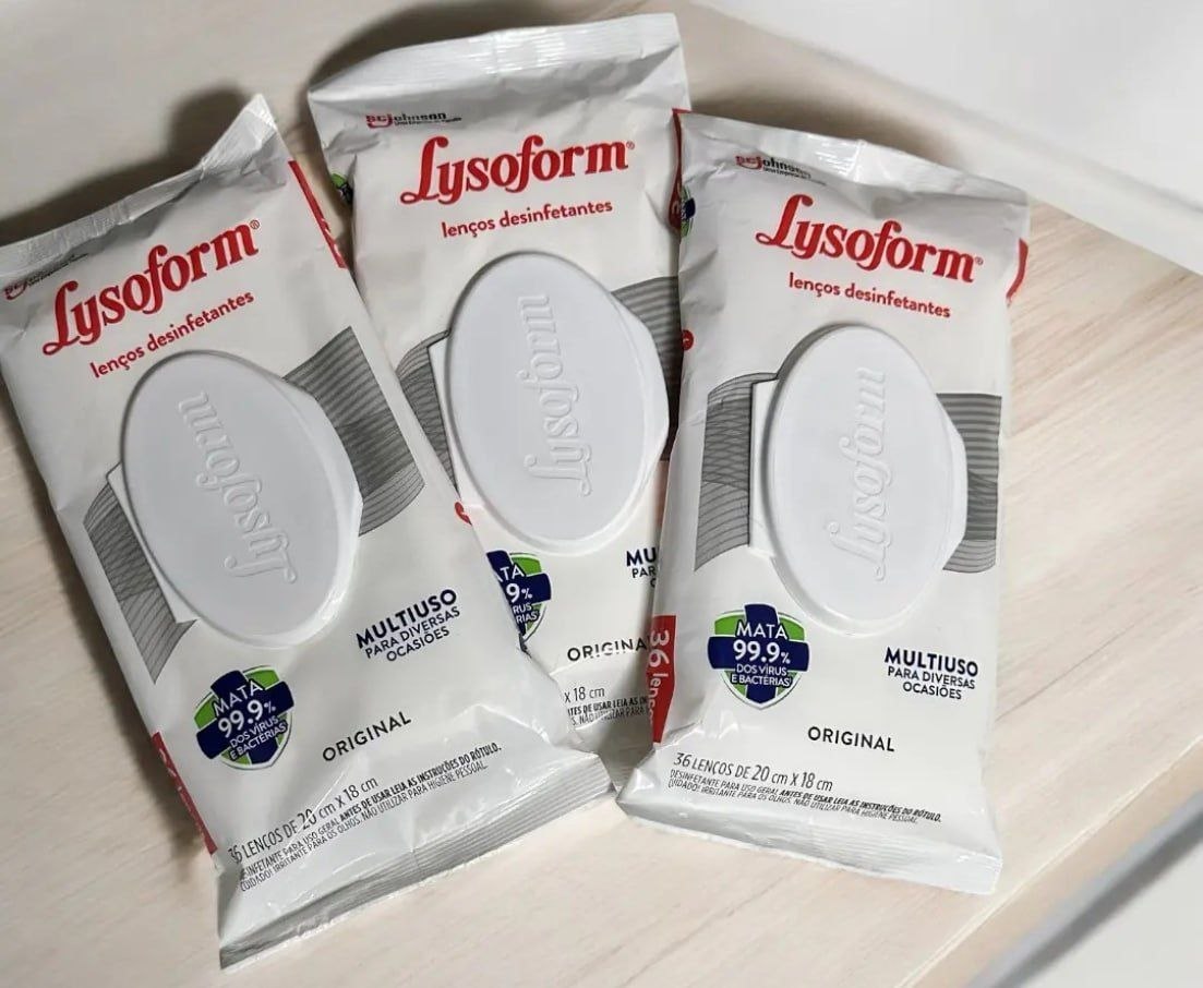 Lenço Umedecido Lysoform Original Multiuso 36 unidades