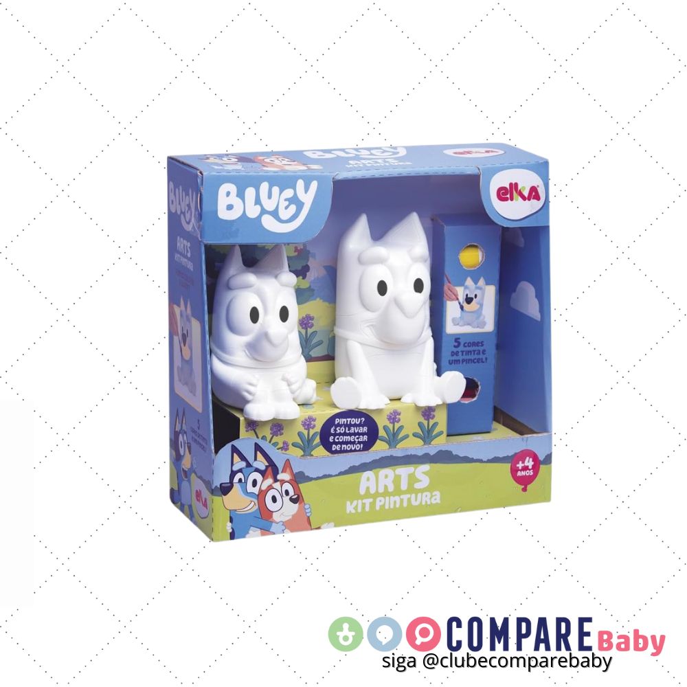 😍 Elka, Arts Kit Pintura Bluey e Bingo