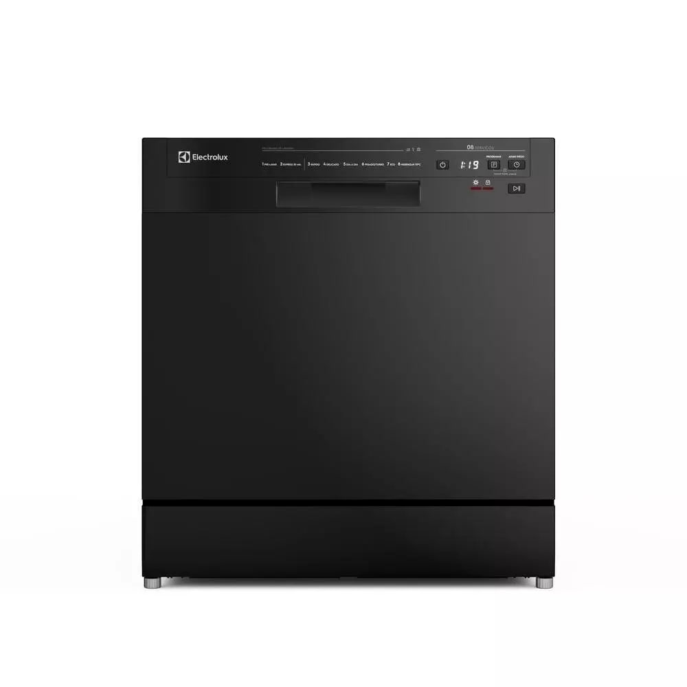 🧼Lava-Louça Electrolux 8 Serviços Preta com Programa Lava e Seca 50 min (LP08E)