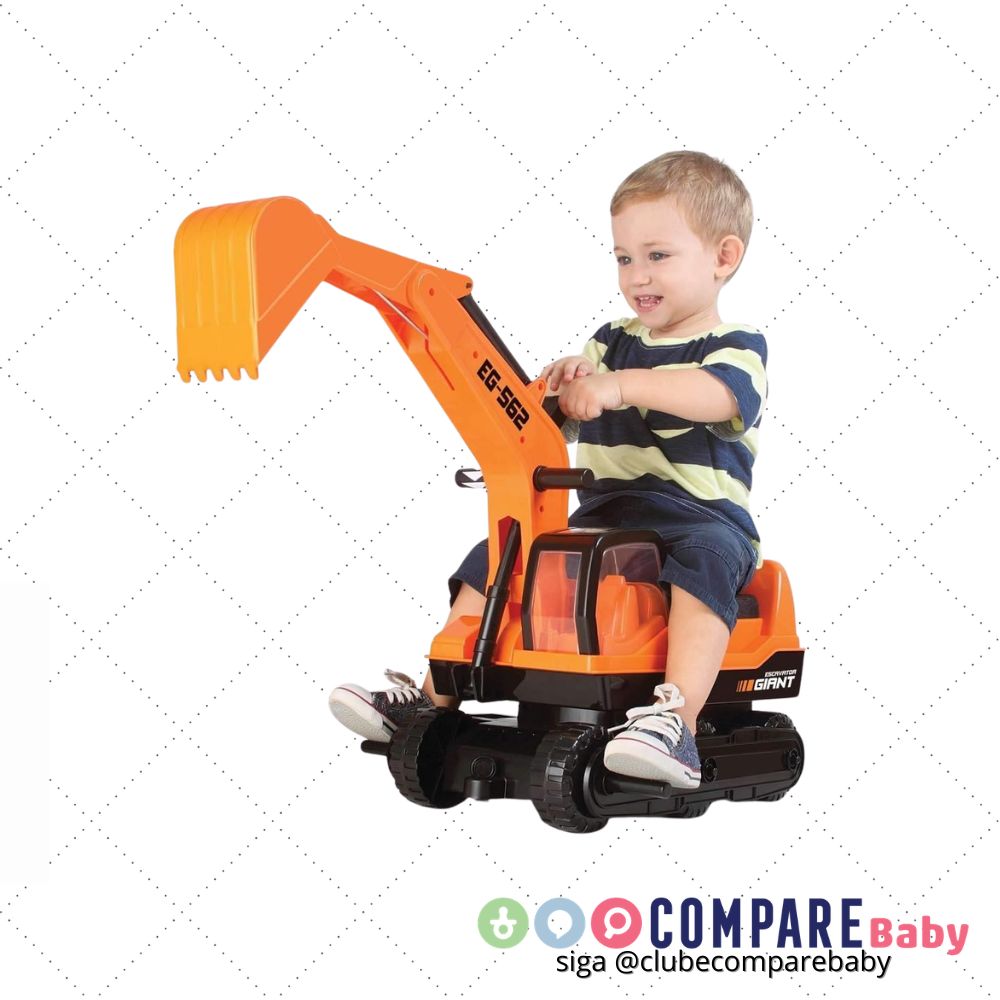 😍 Trator Giant Escavator Até 50Kg, Roma, Multicor