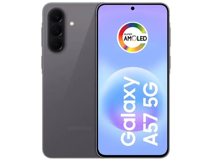 🛍 Celular Samsung Galaxy A57 128GB 5G 8GB Ram Cinza 67 Cam Tripla Selfie 12Mp