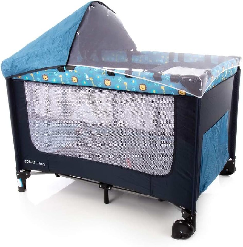🛍️ Cosco Kids, Berço Portátil Happy, 0 a 15kg , Azul