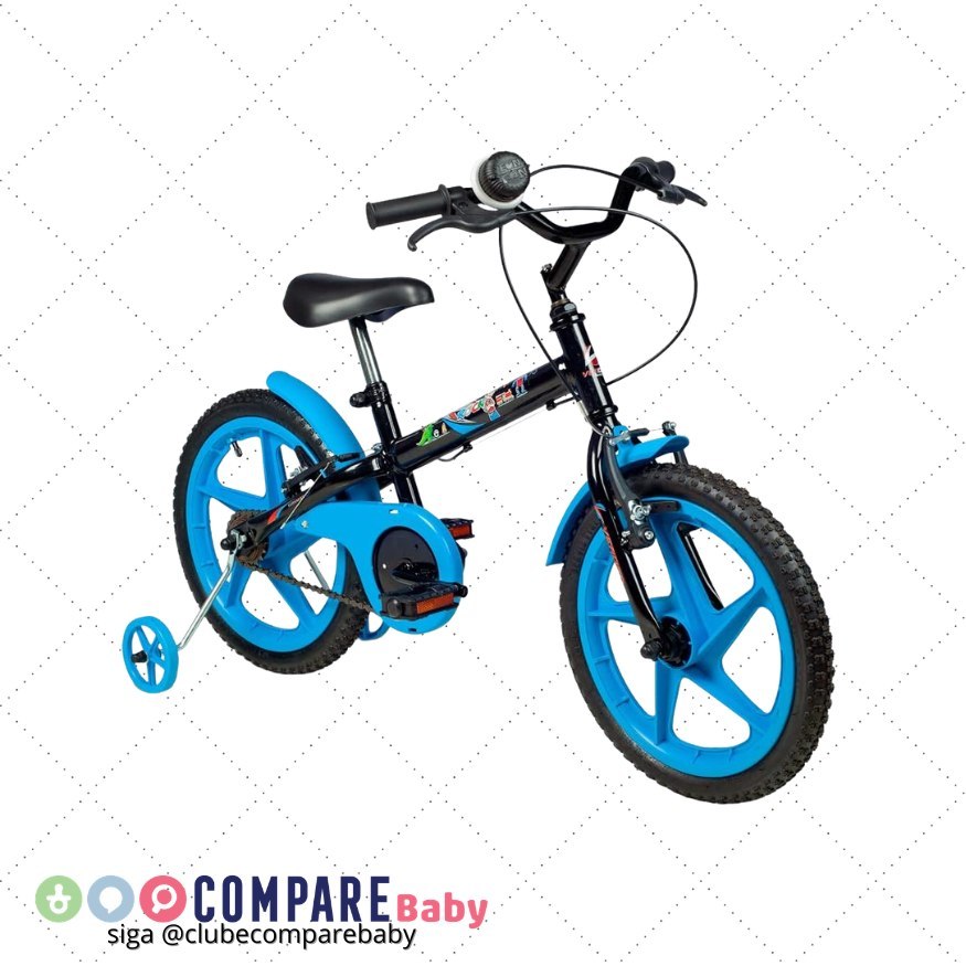 😍 Bicicleta Infantil Verden Rock - Aro 16 com rodinhas e buzina