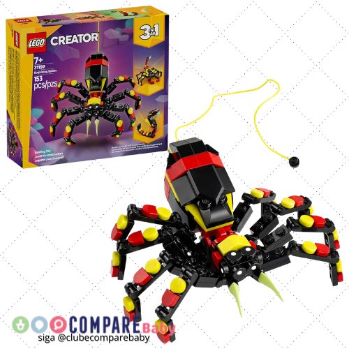 😍 LEGO Creator Animais Selvagens: Aranha Surpreendente 31159