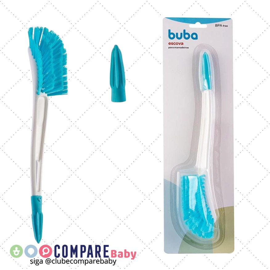 😍 Buba Escova Para Mamadeira Buba Azul