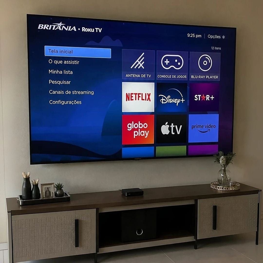 Smart Tv 40 Britânia Roku Tv Hdr10 Dolby Audio B40cra