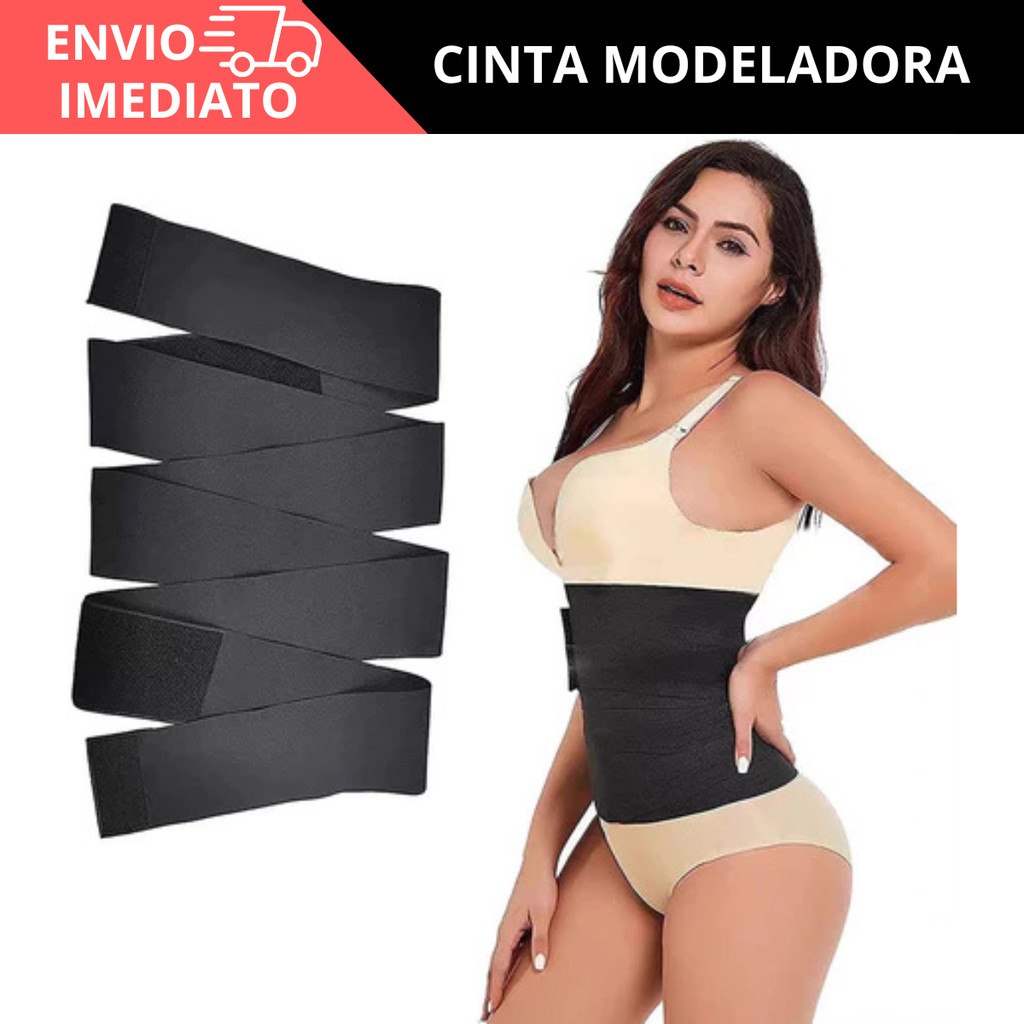 🛍️ Cinta Faixa Redutor De Medidas E Pós Parto 5M Ajustável Modeladora Corporal