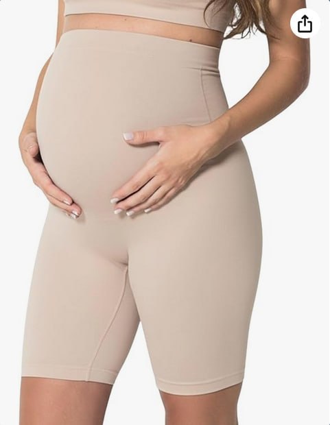 🫧 Short Gestante Trifil Bermuda Alta Sustentação Modeladora Conforto Sem Costura Cós Alto