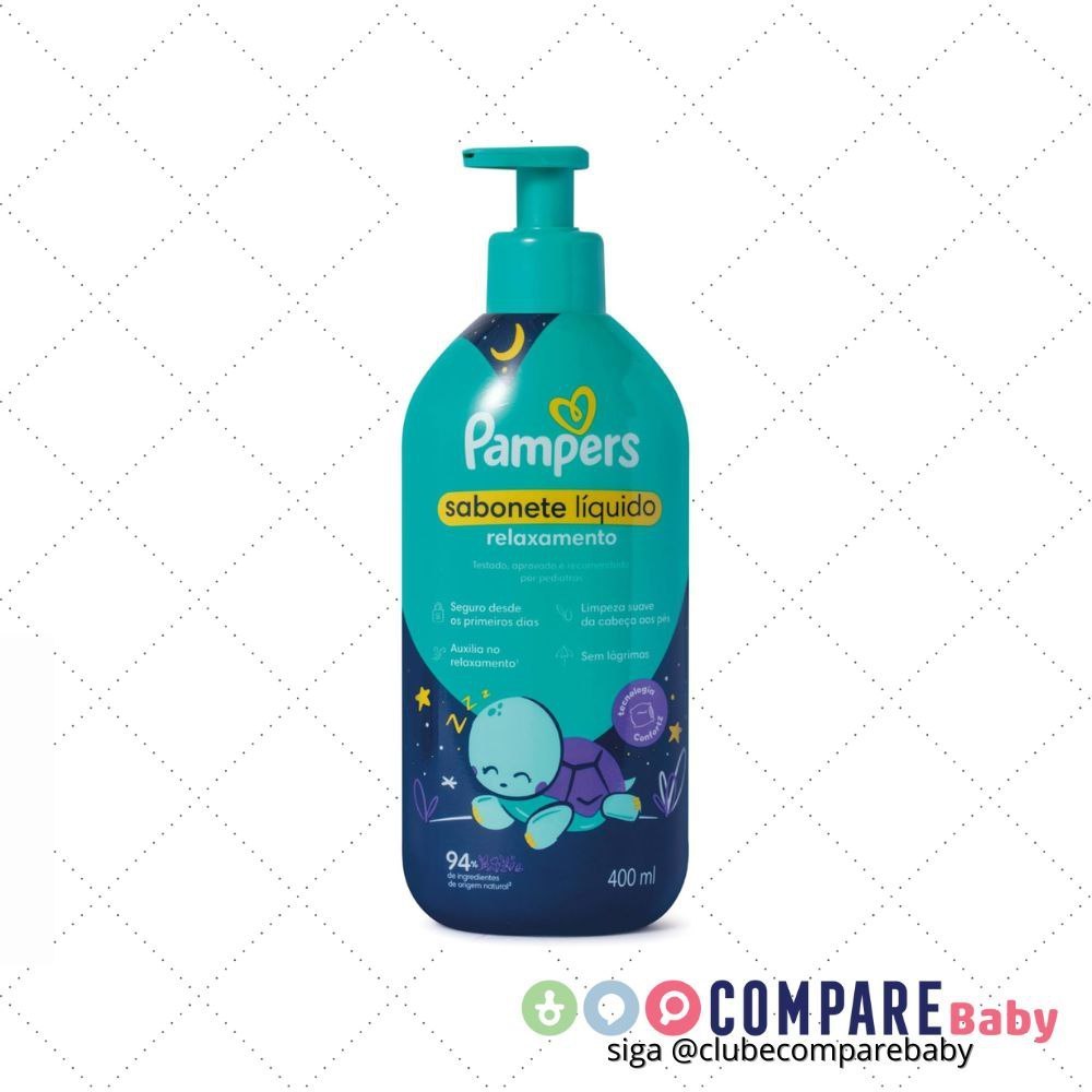 😍 PAMPERS SABONETE LÍQUIDO RELAXAMENTO 400ml