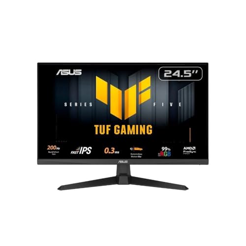 🛍️ Monitor Gamer ASUS TUF 25", Full HD, 200Hz, 0.3ms, IPS, FreeSync Premium, Som Integrad