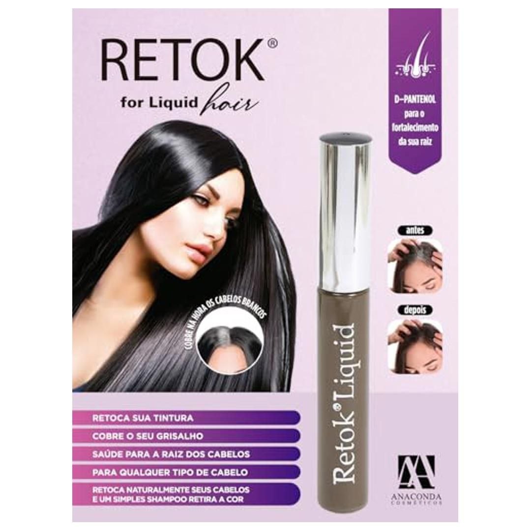 Retok liquido castanho medio